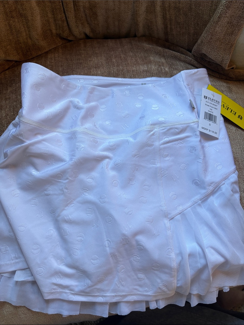 11 by Venus Williams breakpoint tennis skirt white BNWT